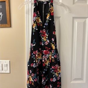 Express Floral Black Romper